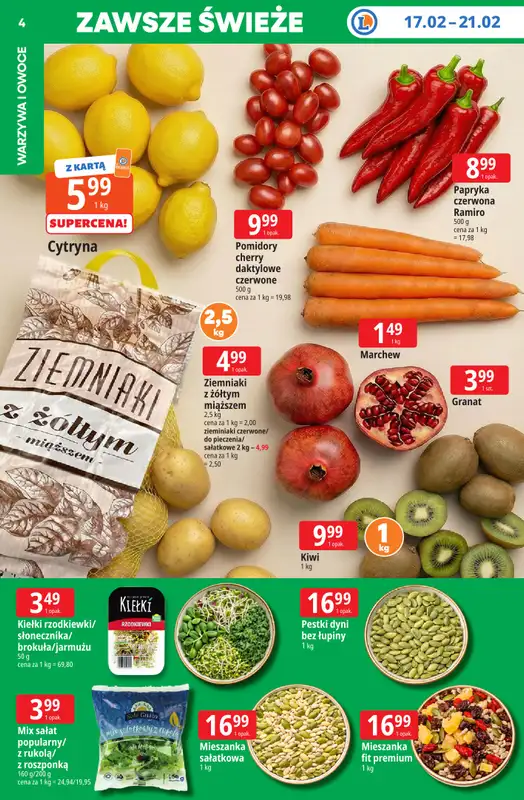 Leclerc - gazetka promocyjna Oferta E.Leclerc I Tanio to tu! od środy 18.02 do poniedziałku 23.02 - strona 4