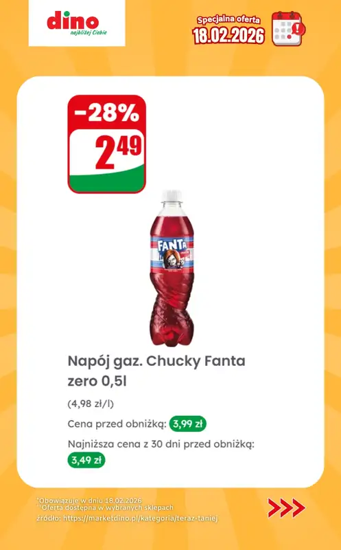 Dino - gazetka promocyjna Specjalna oferta na 18.02.2026 - promocje spoza gazetki od środy 18.02 do środy 18.02 - strona 10