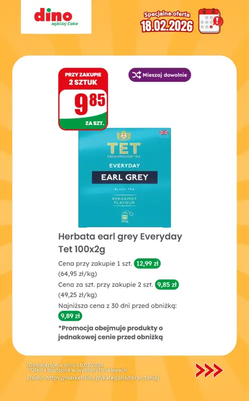 Dino - gazetka promocyjna Specjalna oferta na 18.02.2026 - promocje spoza gazetki od środy 18.02 do środy 18.02 - strona 9