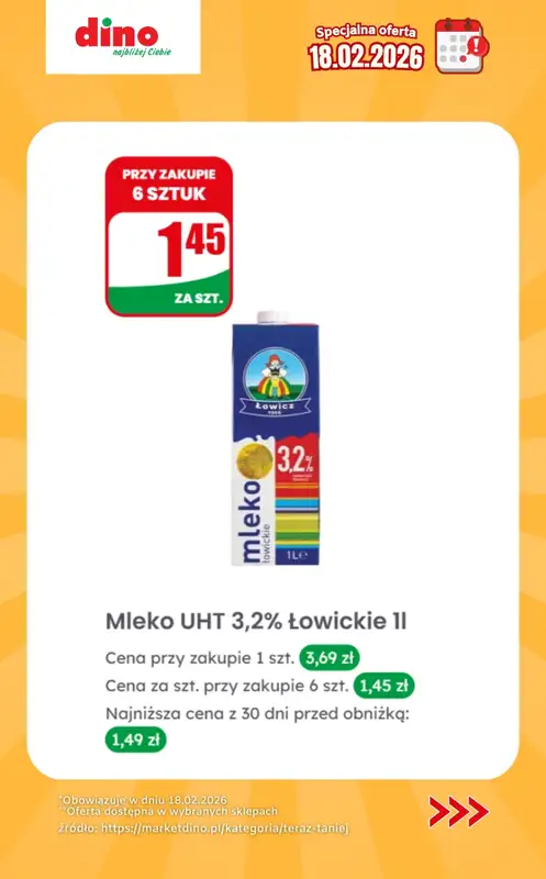 Dino - gazetka promocyjna Specjalna oferta na 18.02.2026 - promocje spoza gazetki od środy 18.02 do środy 18.02 - strona 7