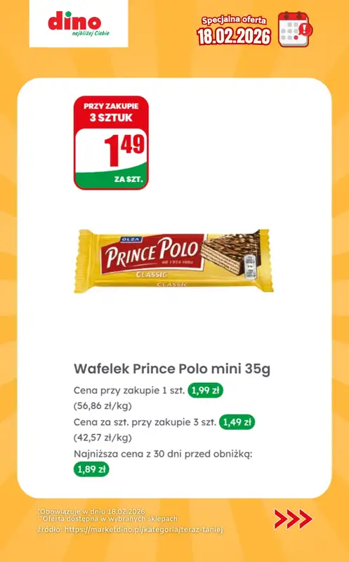 Dino - gazetka promocyjna Specjalna oferta na 18.02.2026 - promocje spoza gazetki od środy 18.02 do środy 18.02 - strona 11