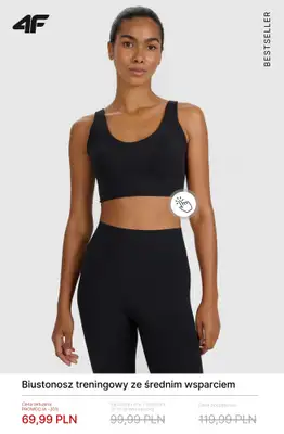 4F - gazetka promocyjna Damska odzież treningowa do -50% od środy 18.02  - strona 3