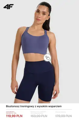 4F - gazetka promocyjna Damska odzież treningowa do -50% od środy 18.02  - strona 12