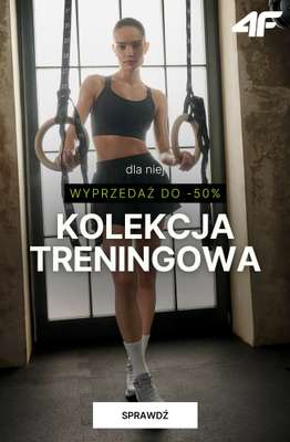 4F - gazetka promocyjna Damska odzież treningowa do -50% od środy 18.02 