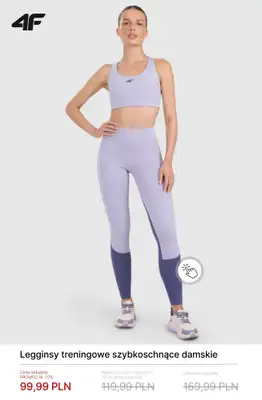 4F - gazetka promocyjna Damska odzież treningowa do -50% od środy 18.02  - strona 9