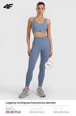 4F - gazetka promocyjna Damska odzież treningowa do -50% od środy 18.02  - strona 11