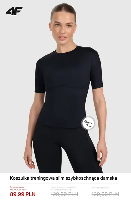 4F - gazetka promocyjna Damska odzież treningowa do -50% od środy 18.02  - strona 5