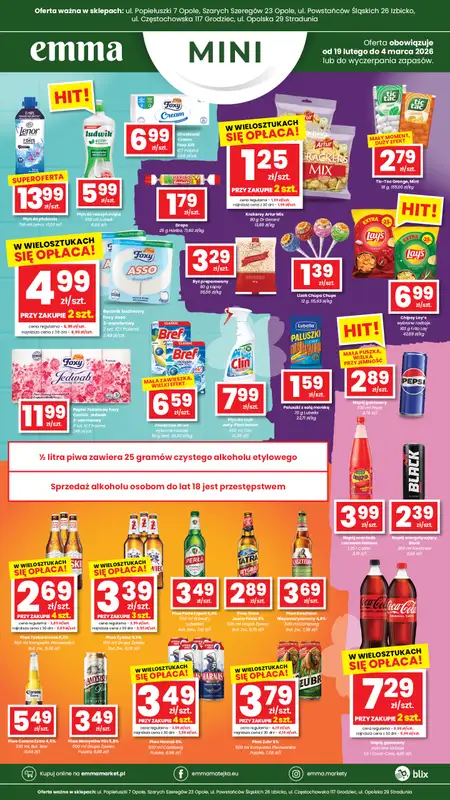 emma MARKET - gazetka promocyjna Plakaty promocyjne Emma Mini od czwartku 19.02 do środy 04.03 - strona 4
