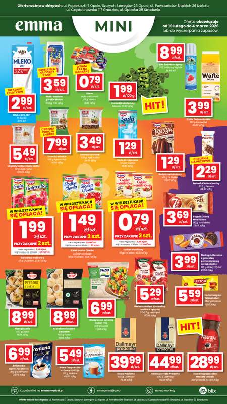 emma MARKET - gazetka promocyjna Plakaty promocyjne Emma Mini od czwartku 19.02 do środy 04.03 - strona 3
