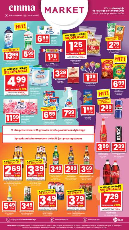 emma MARKET - gazetka promocyjna Plakaty promocyjne od czwartku 19.02 do środy 04.03 - strona 4