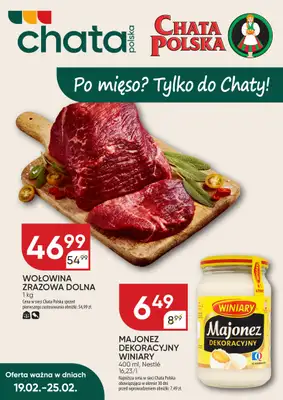 Chata Polska - gazetka promocyjna Plakat promocyjny  do środy 25.02