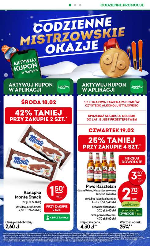 Żabka - gazetka promocyjna Gazetka od środy 11.02 do wtorku 24.02 - strona 2