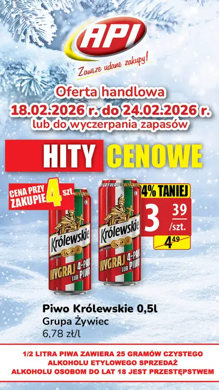 API Market - gazetka promocyjna Plakaty promocyjne od środy 18.02 do wtorku 24.02 - strona 3