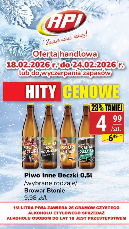 API Market - gazetka promocyjna Plakaty promocyjne od środy 18.02 do wtorku 24.02 - strona 4