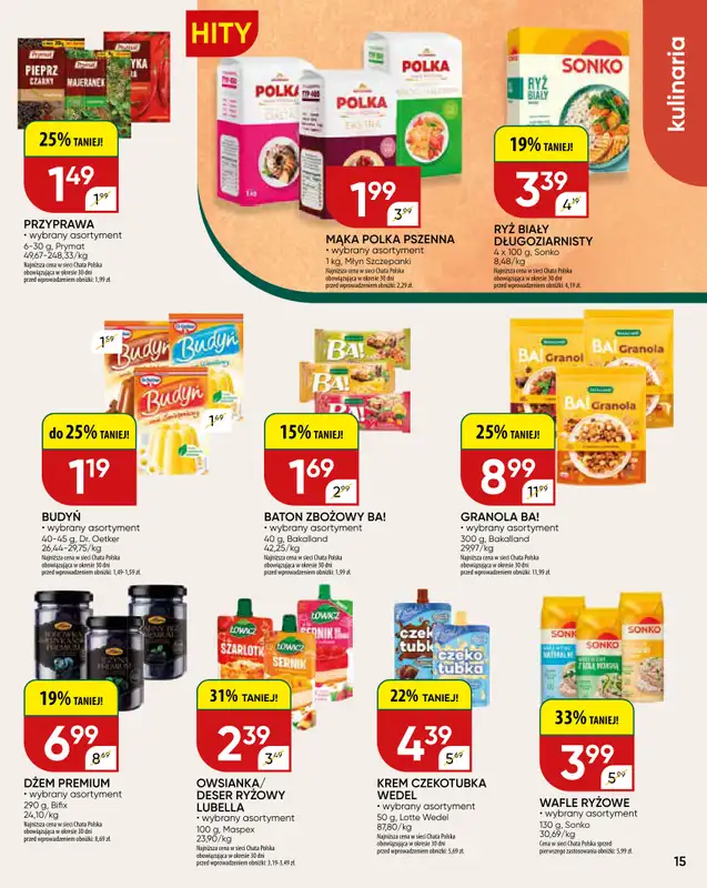 Chata Polska - gazetka promocyjna Gazetka  do niedzieli 08.03 - strona 15