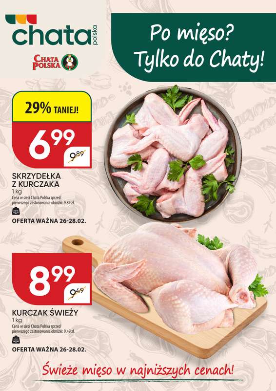 Chata Polska - gazetka promocyjna Plakat promocyjny  do soboty 28.02