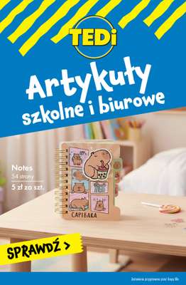 Tedi - gazetka promocyjna Artykuły do SZKOŁY i BIURA w supercenach! od środy 18.02 do wtorku 24.02