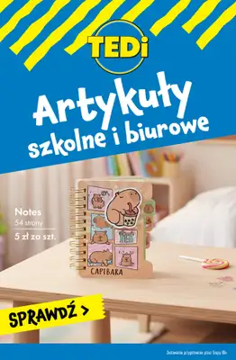 Tedi - gazetka promocyjna Artykuły do SZKOŁY i BIURA w supercenach! od środy 18.02 do wtorku 24.02