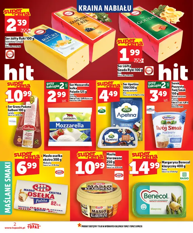 TOPAZ - gazetka promocyjna Nowa gazetka od czwartku, 26.02. od czwartku 26.02 do środy 04.03 - strona 2