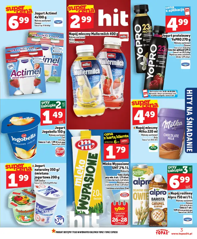 TOPAZ - gazetka promocyjna Nowa gazetka od czwartku, 26.02. od czwartku 26.02 do środy 04.03 - strona 3