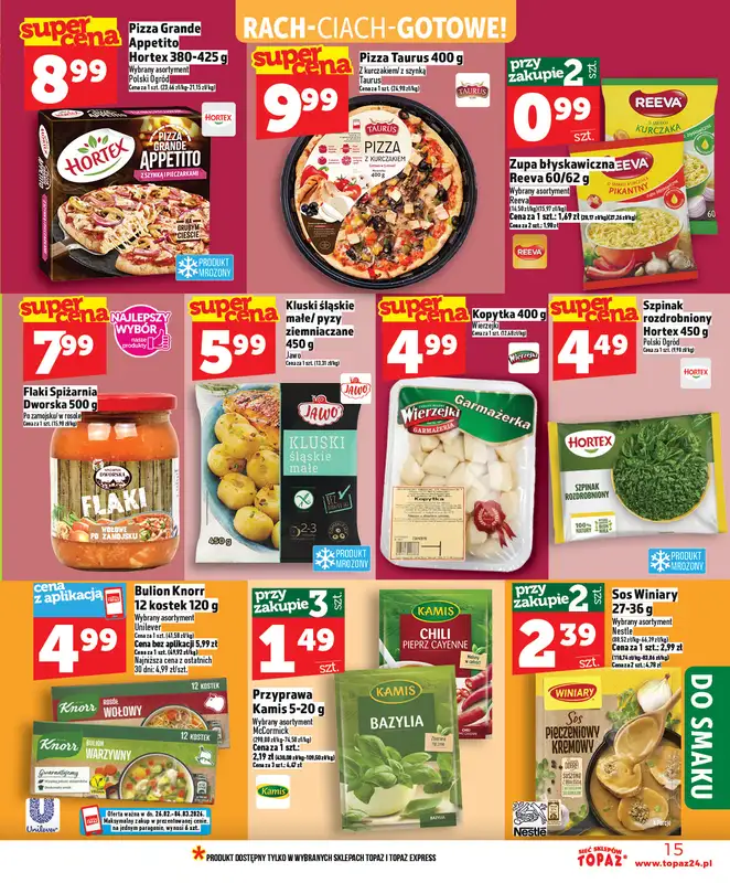 TOPAZ - gazetka promocyjna Nowa gazetka od czwartku, 26.02. od czwartku 26.02 do środy 04.03 - strona 15