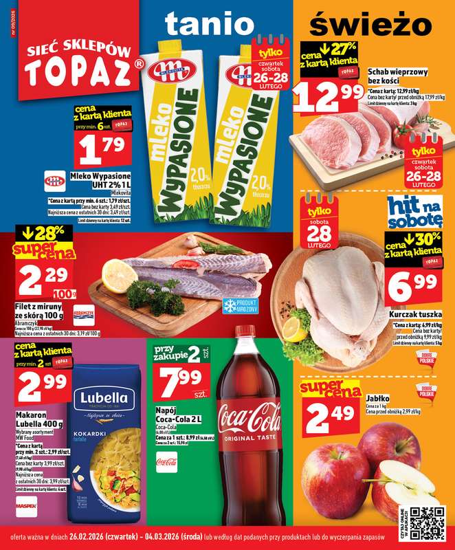 TOPAZ - gazetka promocyjna Nowa gazetka od czwartku, 26.02. od czwartku 26.02 do środy 04.03