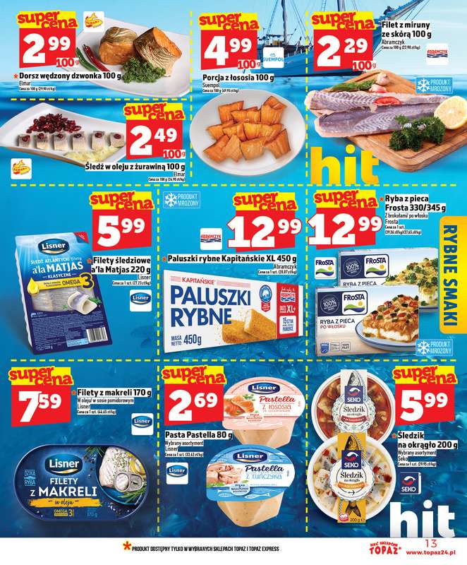 TOPAZ - gazetka promocyjna Nowa gazetka od czwartku, 26.02. od czwartku 26.02 do środy 04.03 - strona 13