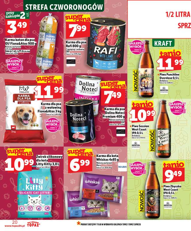 TOPAZ - gazetka promocyjna Nowa gazetka od czwartku, 26.02. od czwartku 26.02 do środy 04.03 - strona 20