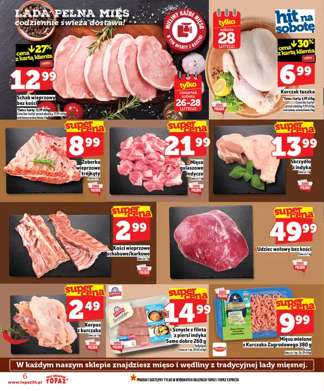 TOPAZ - gazetka promocyjna Nowa gazetka od czwartku, 26.02. od czwartku 26.02 do środy 04.03 - strona 6