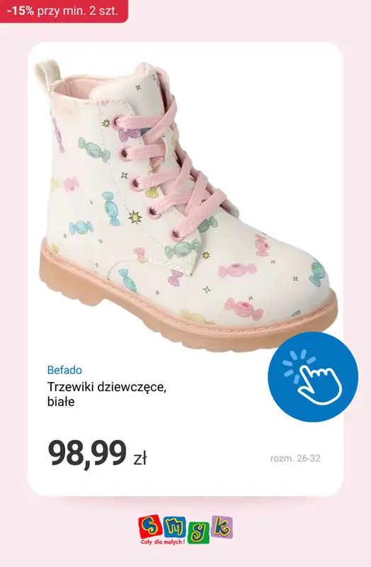 Smyk - gazetka promocyjna Ubrania i buty: -15% przy zakupie min. 2 szt. od środy 18.02 do wtorku 24.02 - strona 14