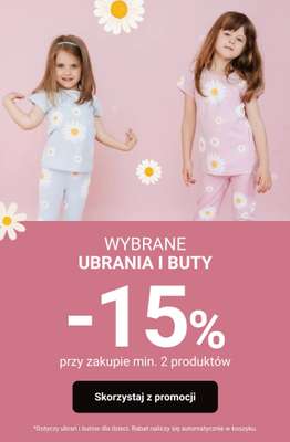 Smyk - gazetka promocyjna Ubrania i buty: -15% przy zakupie min. 2 szt. od środy 18.02 do wtorku 24.02