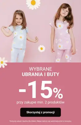 Smyk - gazetka promocyjna Ubrania i buty: -15% przy zakupie min. 2 szt. od środy 18.02 do wtorku 24.02