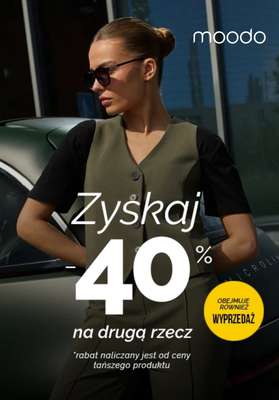 BEST SALE - gazetka promocyjna Moodo | Drugi produkt -40% od środy 18.02 do niedzieli 22.02