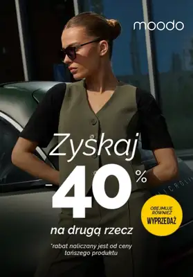 BEST SALE - gazetka promocyjna Moodo | Drugi produkt -40% od środy 18.02 do niedzieli 22.02
