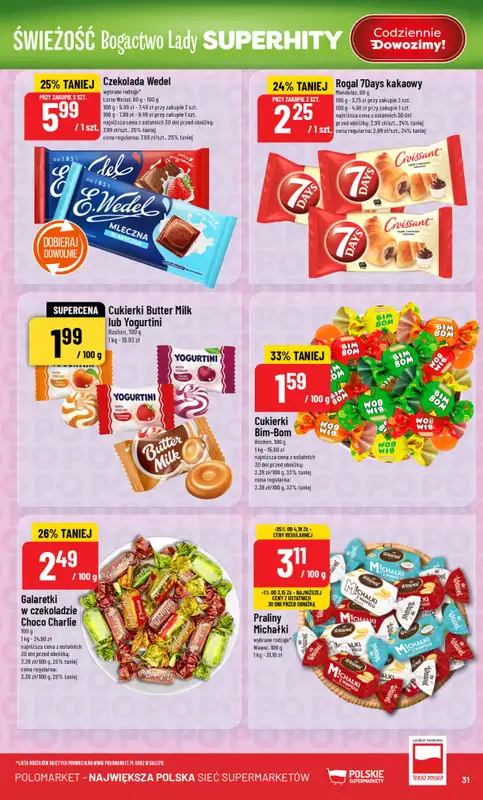 POLOmarket - gazetka promocyjna Gazetka od środy 18.02 do wtorku 24.02 - strona 31