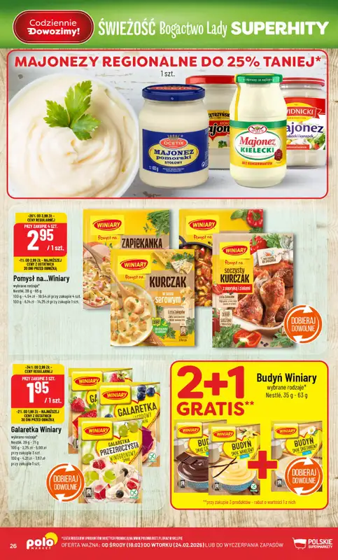 POLOmarket - gazetka promocyjna Gazetka od środy 18.02 do wtorku 24.02 - strona 26