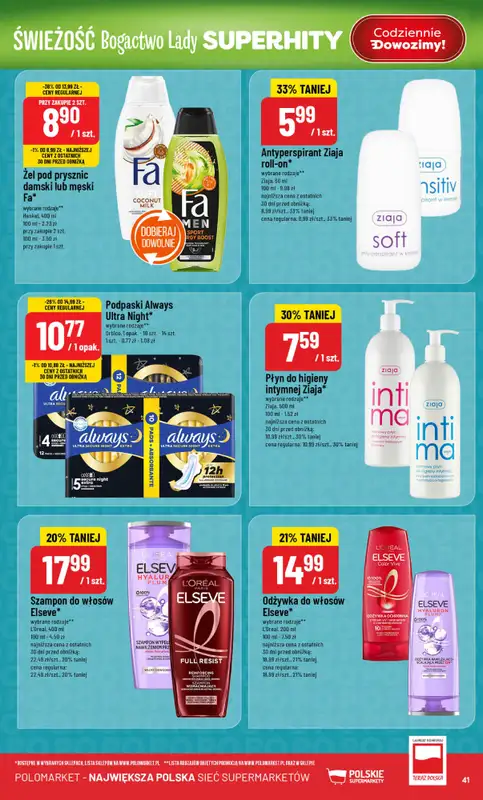 POLOmarket - gazetka promocyjna Gazetka od środy 18.02 do wtorku 24.02 - strona 41