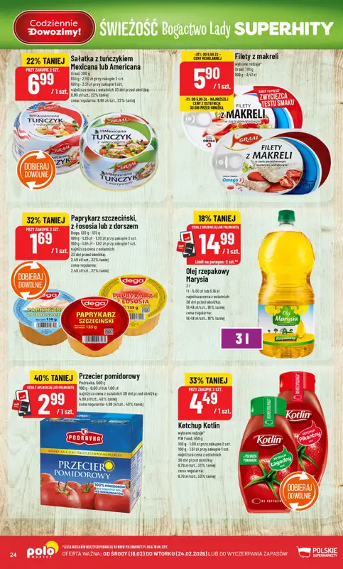 POLOmarket - gazetka promocyjna Gazetka od środy 18.02 do wtorku 24.02 - strona 24