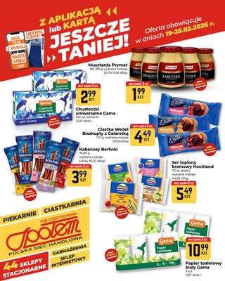 Społem Częstochowa - gazetka promocyjna Plakaty promocyjne od czwartku 19.02 do środy 25.02