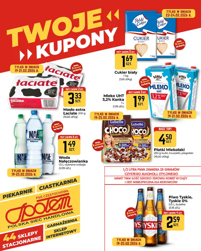 Społem Częstochowa - gazetka promocyjna Plakaty promocyjne od czwartku 19.02 do środy 25.02 - strona 2