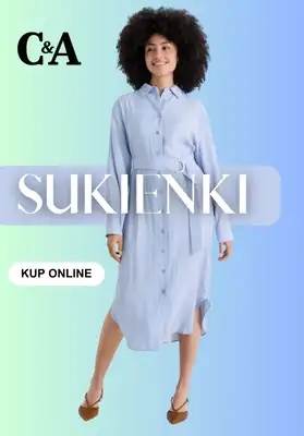 C&A - gazetka promocyjna Sukienki na wiosnę od środy 18.02 