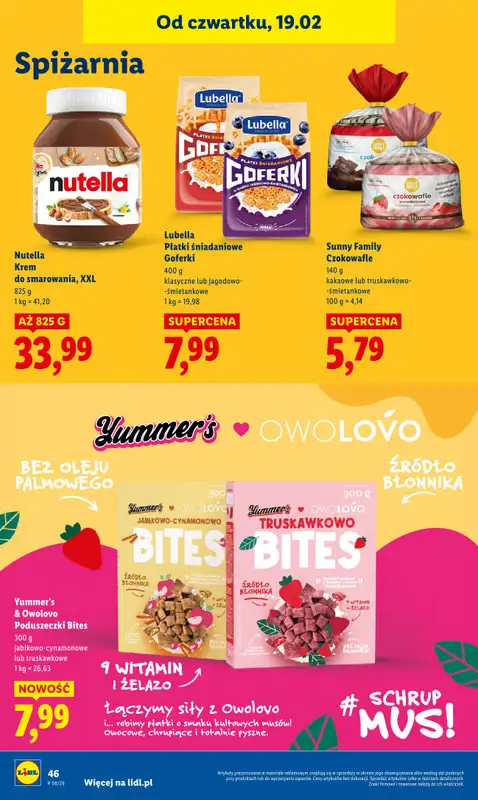 Lidl - gazetka promocyjna Oferta od czwartku od czwartku 19.02 do soboty 21.02 - strona 46