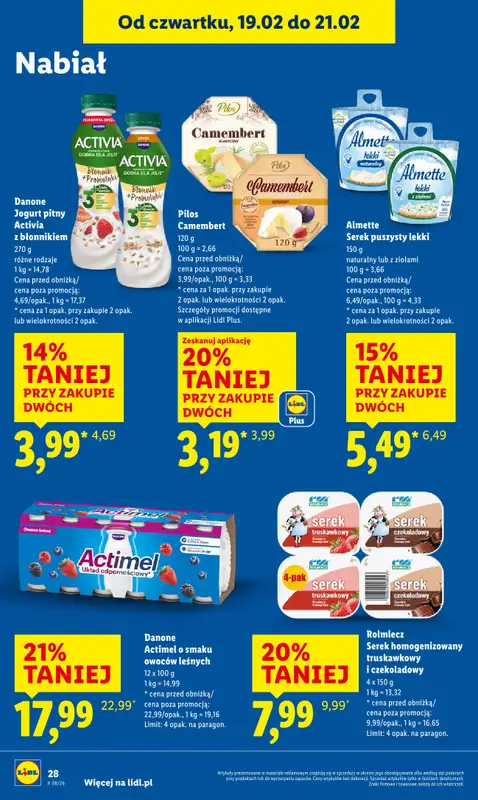 Lidl - gazetka promocyjna Oferta od czwartku od czwartku 19.02 do soboty 21.02 - strona 28