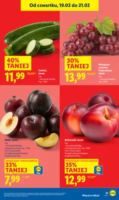 Lidl - gazetka promocyjna Oferta od czwartku od czwartku 19.02 do soboty 21.02 - strona 21