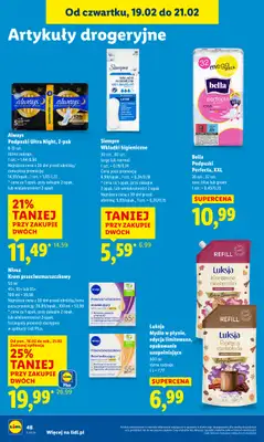 Lidl - gazetka promocyjna Oferta od czwartku od czwartku 19.02 do soboty 21.02 - strona 48