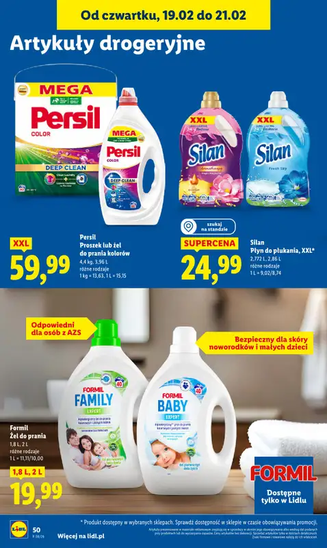 Lidl - gazetka promocyjna Oferta od czwartku od czwartku 19.02 do soboty 21.02 - strona 50