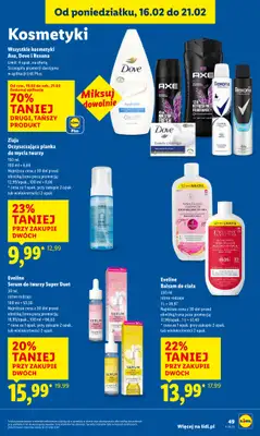 Lidl - gazetka promocyjna Oferta od czwartku od czwartku 19.02 do soboty 21.02 - strona 49