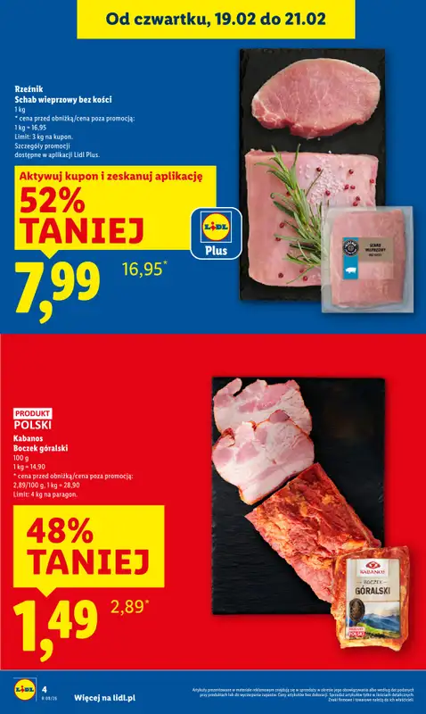 Lidl - gazetka promocyjna Oferta od czwartku od czwartku 19.02 do soboty 21.02 - strona 4