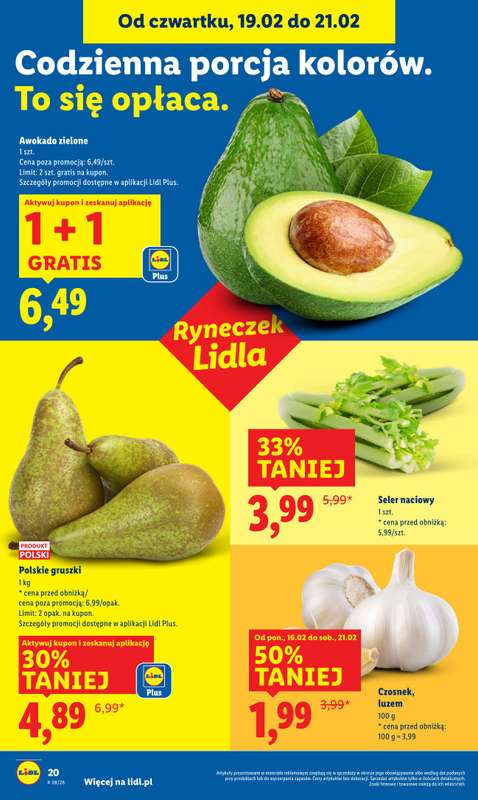 Lidl - gazetka promocyjna Oferta od czwartku od czwartku 19.02 do soboty 21.02 - strona 20