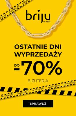BEST SALE - gazetka promocyjna Briju | Ostatnie dni wyprzedaży do -70% od środy 18.02 do soboty 28.02
